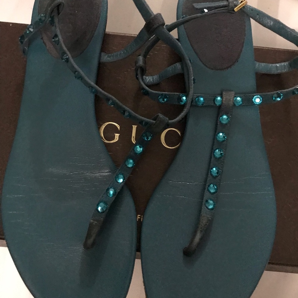 Gucci t-strap sandals